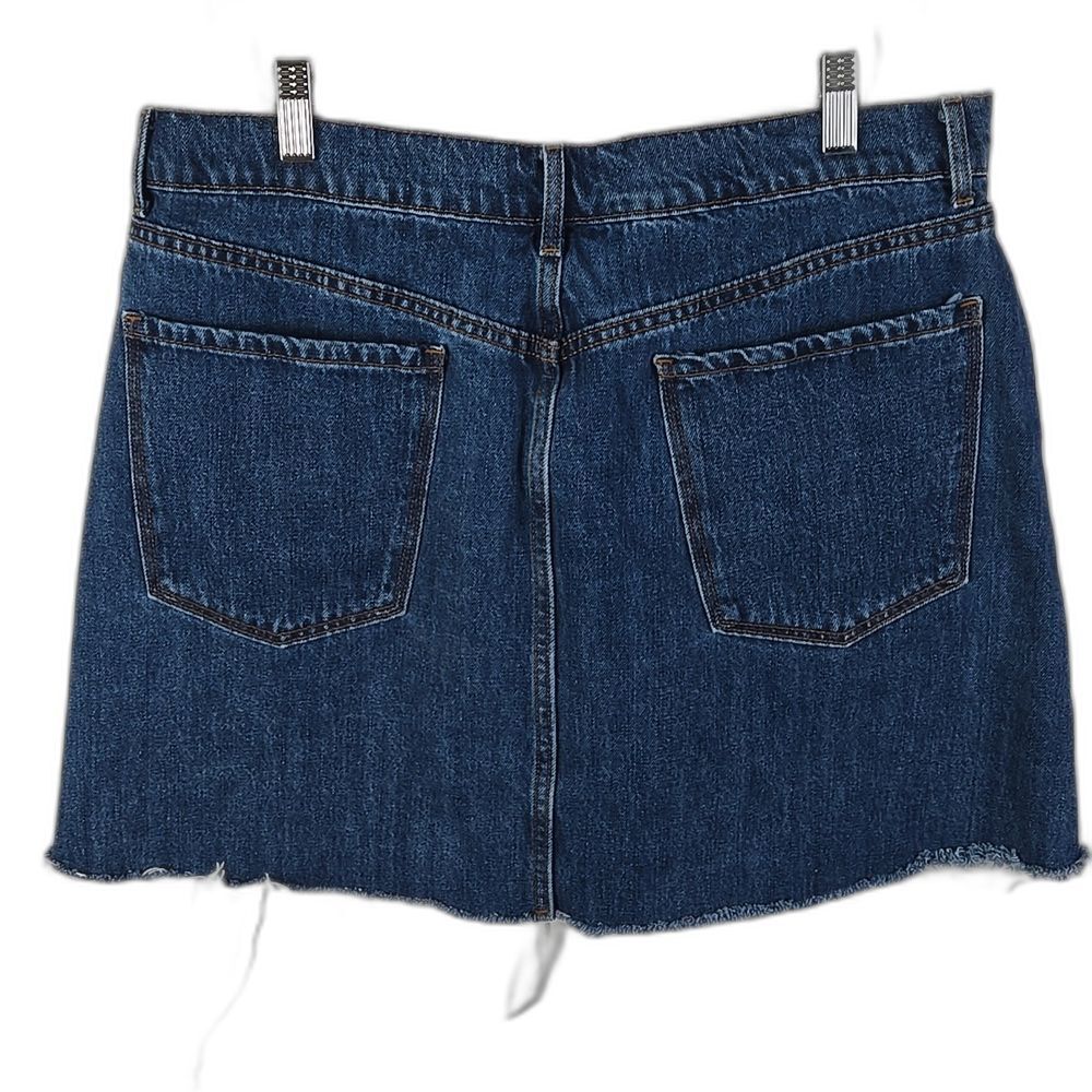 Old Navy Above The Knee Denim Jean Skirt Women's Sz 14, Farmhouse, Chore, Boho - Picture 3 of 8